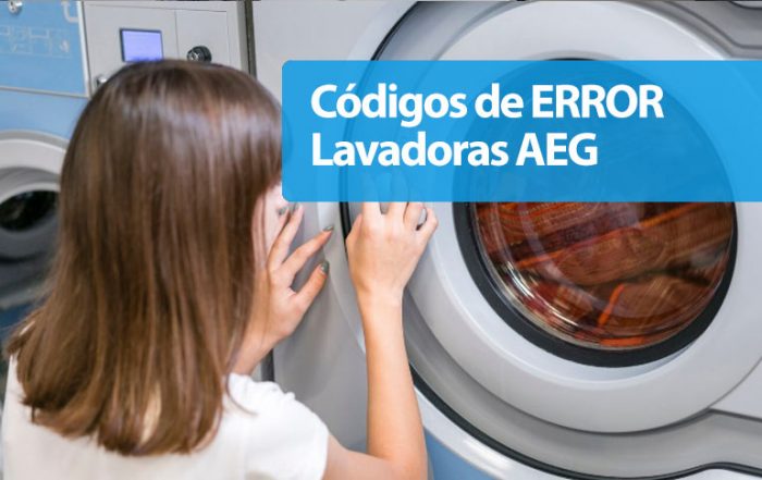 Códigos de error lavadoras AEG